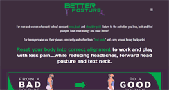 Desktop Screenshot of betterposture.com