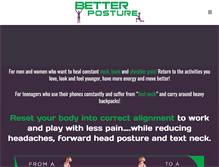 Tablet Screenshot of betterposture.com