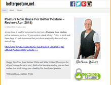 Tablet Screenshot of betterposture.net